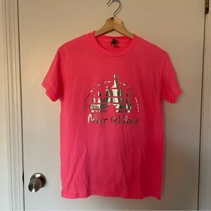 Hot Pink "Malt Whiskey" Disney style T-Shirt